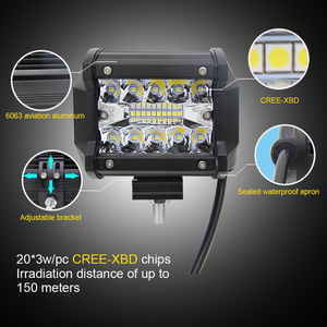 12 voltios conducción de camiones accesorios 60 W Car LED luz de trabajo para el carro campo a través ATV Jeep - Product Image 2