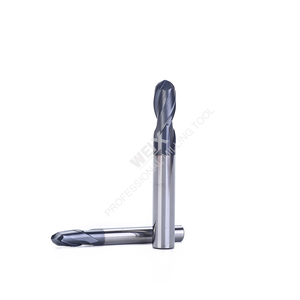 Fresa de Bola de Carburo de Tungsteno de 2 Filos, Cortador CNC de 3.175mm 50mm 55HRC, Corte Central - Product Image 2