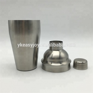Premiums 18oz 550ml Vintage Silver Color Stainless Steel Bar Cocktail <strong>Martini</strong> Rum <strong>Vodka</strong> Brushed Matte Shaker With OEM Logo - Product Image 3