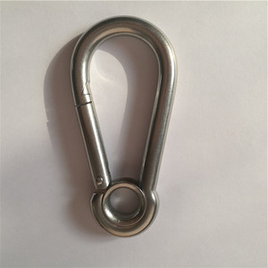 <span class=keywords><strong>Mousqueton</strong></span> <span class=keywords><strong>autobloquant</strong></span> DIN5299A en acier inoxydable avec oeillet finition unie - Product Image 5