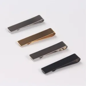 Tùy Chỉnh Logo Men Tie Clip, Vàng Bạc Và Đen Cổ Điển Tie Bar