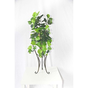 Cesta colgante de geranio Artificial casi Natural, planta decorativa de follaje de seda - Product Image 6