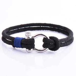 Colori fatti a mano in Nylon marrone della bandiera italiana D grillo in metallo nautico marrone corda bracciale - Product Image 6