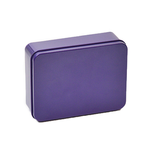 Nouveau produit en gros boîte métallique en étain confits boîtes métalliques durables boîte métallique rectangulaire de couleur unie avec livraison rapide - Product Image 3