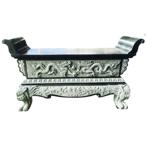 Çin atalarının salonu doğal taş oyma büyük masa budist ekran haraç sunak buda masa satılık - Product Image 3