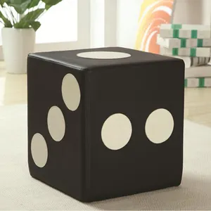 Frank Meubles Enfant Drôle Pouf Tabouret En Cuir Tissu Dés Cube Pouf Banc