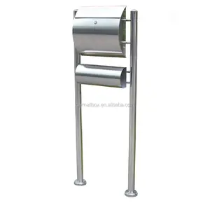 304 Roestvrij Staal Mailbox Brief Doos Brief Mail Post Box Stand