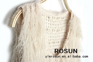 adolescente blanc <span class=keywords><strong>sans</strong></span> manches cardigan gilet gilet crochet tops - Product Image 4