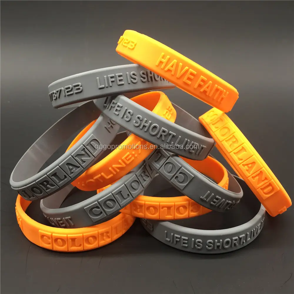 Bracelet en silicone promotionnel personnalisé Bracelet en silicone Bracelet de promotion