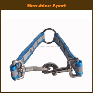 Fluo azul anillo <span class=keywords><strong>centro</strong></span> de poliuretano correa de perro, plástico dos ganchos correa de perro - Product Image 1
