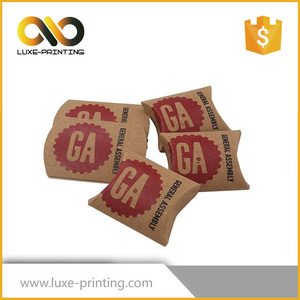 <span class=keywords><strong>Custom</strong></span> Made Recyclé Brun Kraft Papier Oreiller Boîte/Sac avec Logo Imprimé pour le Cadeau/Savon/Tissu/JewelryPackaging - Product Image 5