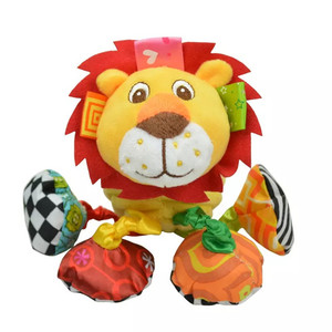 Jouet hochet sonore pour bébé, éléphant en peluche doux, jouet à suspendre au lit, anneau de dentition animal, jouet éducatif précoce pour nourrisson - Product Image 2