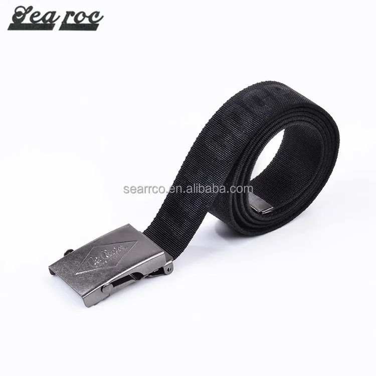 Guangzhou factory custom top quality workwear PP elastic webbing belt with ratchet buckle for firefighter