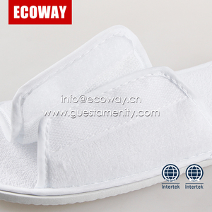 Pas cher <span class=keywords><strong>en</strong></span> gros à bout ouvert pantoufles pour spa 100 <span class=keywords><strong>coton</strong></span> hôtel pantoufles - Product Image 2