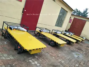 4 पहिया मंच वैगन गाड़ी समुद्र तट ट्राली उद्यान बिजली गाड़ी के लिए 800-1000kg