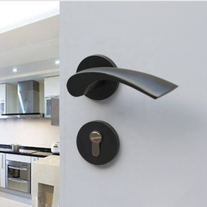 <span class=keywords><strong>Poignée</strong></span> <span class=keywords><strong>de</strong></span> <span class=keywords><strong>porte</strong></span> en aluminium avec rosette <span class=keywords><strong>carrée</strong></span>, best-seller en Chine - Product Image 3