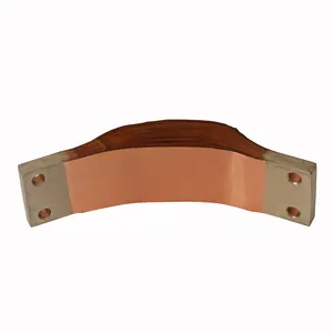 Jeu de barres en cuivre nickelé, flex barre omnibus, bande de cuivre connecteur flexible