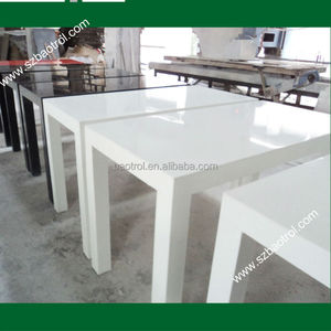 Table en résine acrylique à la mode, hauts de table en marbre artificiel, table de café en pierre artificielle - Product Image 2