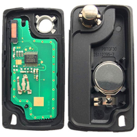 Clé de Voiture Pliante à Distance Modèle CE0536 Lame HU83 VA2 433MHZ ID46 2 Boutons pour Peugeot 307 308 408