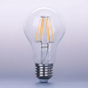 Çin tedarikçisi ücretsiz örnek 360 derece ışın açısı Edison led ampul A60 A19 4W 6W 8W led ışık ampul led filament ışık