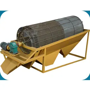 Trommel Screen Machine cylindrical drum to sort or separate Sand river sand by material sizes