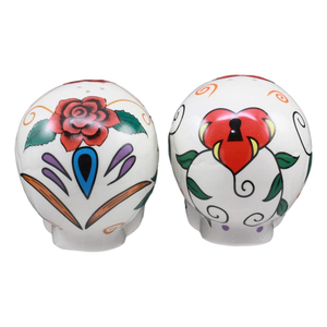Giorno Dei Morti Del Fiore Della Decalcomania Teschi di Sale di <span class=keywords><strong>Ceramica</strong></span> E Pepe Shaker per il Commercio All'ingrosso Moderna Utensili Da Cucina - Product Image 2