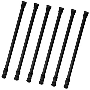 Asta per tenda da doccia con barre per armadietto in acciaio per molle regolabili a tensione - Product Image 1
