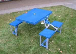 ชุดโต๊ะพลาสติกสำหรับตั้งแคมป์ทันสมัย ราคาประหยัด เหมาะสำหรับรับประทานอาหารกลางแจ้ง ใช้ได้กับโรงแรม สวนสาธารณะ โรงเรียน ห้องนอน และห้องนั่งเล่น - Product Image 3