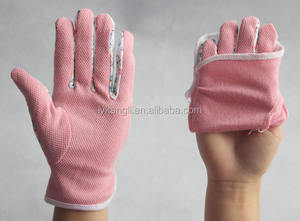 Guante de trabajo de jardín PVC lienzo salpicado guante jardín - Product Image 6