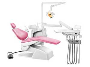 <span class=keywords><strong>Unit</strong></span> Kursi <span class=keywords><strong>Dental</strong></span> Warna Pink, dengan Dudukan Instrumen Bisa Diputar Spitton dan Terpasang Di Bawah - Product Image 4