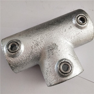 104E 60mm Long <strong>Tee</strong> Key Clamp Pipe Fittings for Guard <strong>bar</strong> - Product Image 2