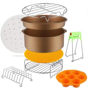 <span class=keywords><strong>Freidora</strong></span> de aire eléctrica XL 3,1-4.0L Gold con potencia de 8 pulgadas y juego de accesorios para uso doméstico Freír <span class=keywords><strong>sin</strong></span> <span class=keywords><strong>aceite</strong></span> - Product Image 1