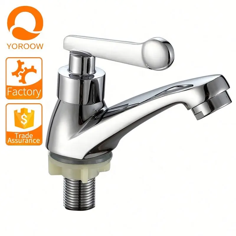 Sanitary ware luxury bathroom sink tap waterfall good polishing deck mounted single hole cold water durable cheap basin faucet