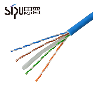 Sipu mejor calidad 4 pares 0.5CCA <span class=keywords><strong>Ethernet</strong></span> <span class=keywords><strong>cable</strong></span> de <span class=keywords><strong>red</strong></span> UTP cat 6 <span class=keywords><strong>cable</strong></span> - Product Image 2