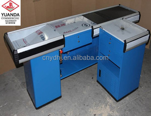 <span class=keywords><strong>L</strong></span> shape tiền truy cập bảng tiền mặt phản màu xanh nhân viên thu ngân cho các cửa hàng hoặc siêu thị - Product Image 1