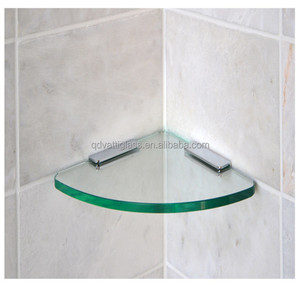 Chất Lượng Cao 6 Mét Góc Tường Kệ Phòng Tắm Tempered Glass Kệ - Product Image 1