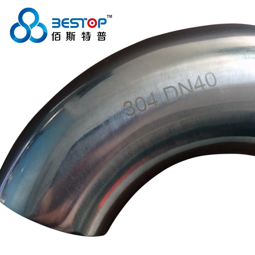 Sanitary 316L/ 304L 90 degree welded elbow ISO/IDF