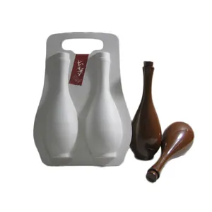 Boîte d'emballage de bouteille de vin, boîte personnalisée de luxe, boîte d'emballage de sucre en plastique moulé, pour cadeau, ml