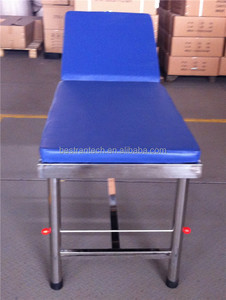 Dossier d'hôpital réglable <span class=keywords><strong>table</strong></span> de traitement en acier inoxydable BT-EA012 lit d'examen médical <span class=keywords><strong>table</strong></span> d'examen clinique rouleaux de papier - Product Image 6