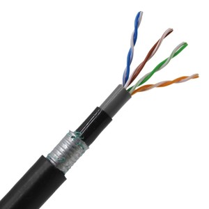 Cat5e משוריינת רשת lan כבל נחושת חשוף 305m poe catv ccctv - Product Image 5