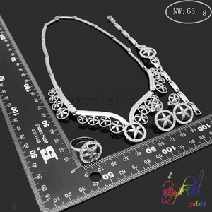 Ensembles de bijoux de noce pas cher ensembles de bijoux de mariage indien ensemble de bijoux artificielle - Product Image 3