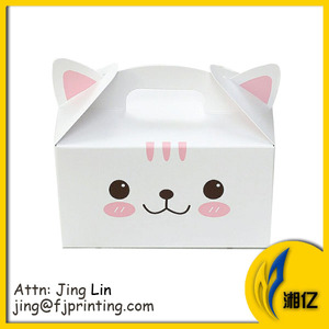 Dễ Dàng Gấp Lấy Ra Hộp Bao Bì Thực Phẩm Hình Dạng <span class=keywords><strong>Gable</strong></span> Trẻ Em Gà Snacke Kid Hộp Bữa Ăn - Product Image 3