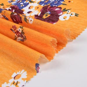 100% polyester doris orange <span class=keywords><strong>robe</strong></span> de mode petit imprimé jacquard tissu - Product Image 4