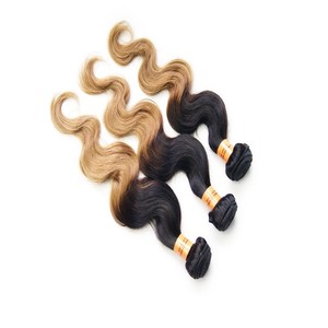 Comercio al por mayor ombre marrón claro color de pelo paquetes de trama brasileña del pelo humano en Nueva york - Product Image 1