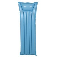 Matelas de piscine gonflable de type plage en PVC transparent, écologique, certifié CE, 183x70cm, capacité 100kg, utilisation en extérieur