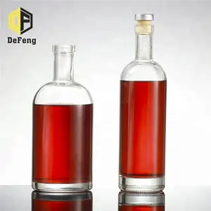 100ml 200ml 330ml 500ml 750ml 1000ml Empty vodka glass bottle whisky bottle red wine glass bottle