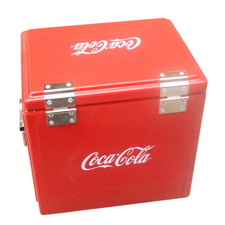 Taşınabilir açık bagaj kapağı bira metal soğutucu kutu