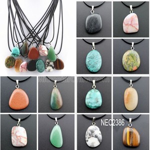 EN STOCK Natural Punto de Cristal de Cuarzo Piedra Chakra Healing elephent Regalo Colgante de Piedras Preciosas Collar - Product Image 2
