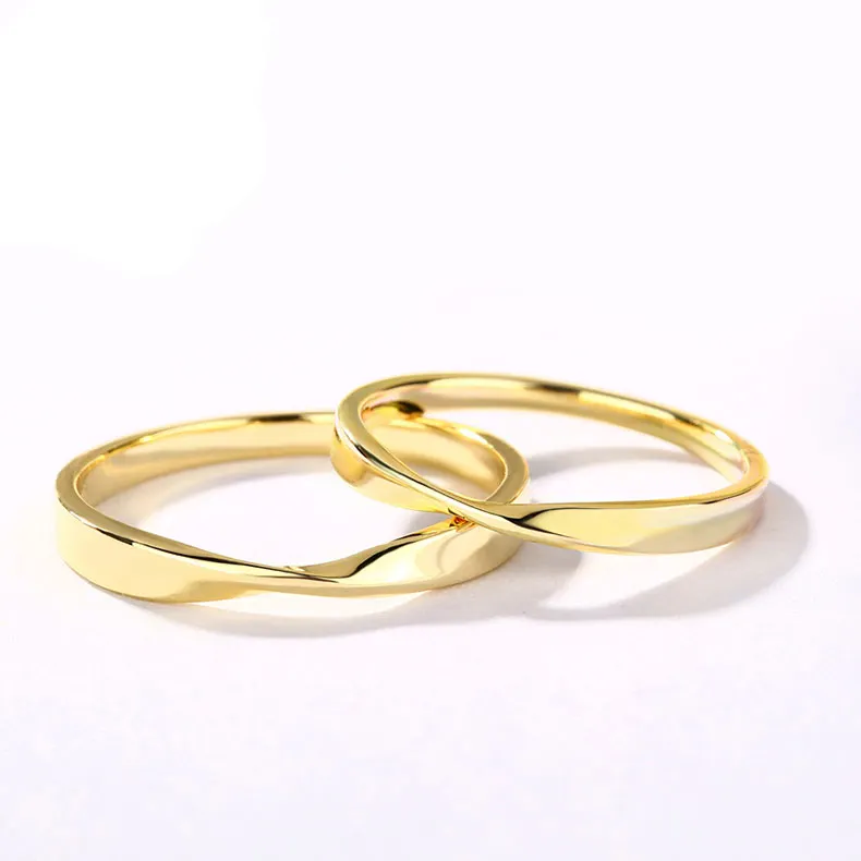 Latest Simple Couple Ring Set Gold Ring Designs For Boys Girl Engagement Silver Wedding Ring