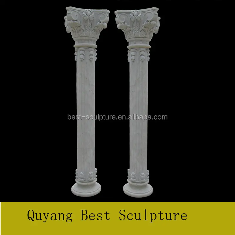 Stile greco coperta pilastri e colonne di marmo di cerimonia nuziale decorativa